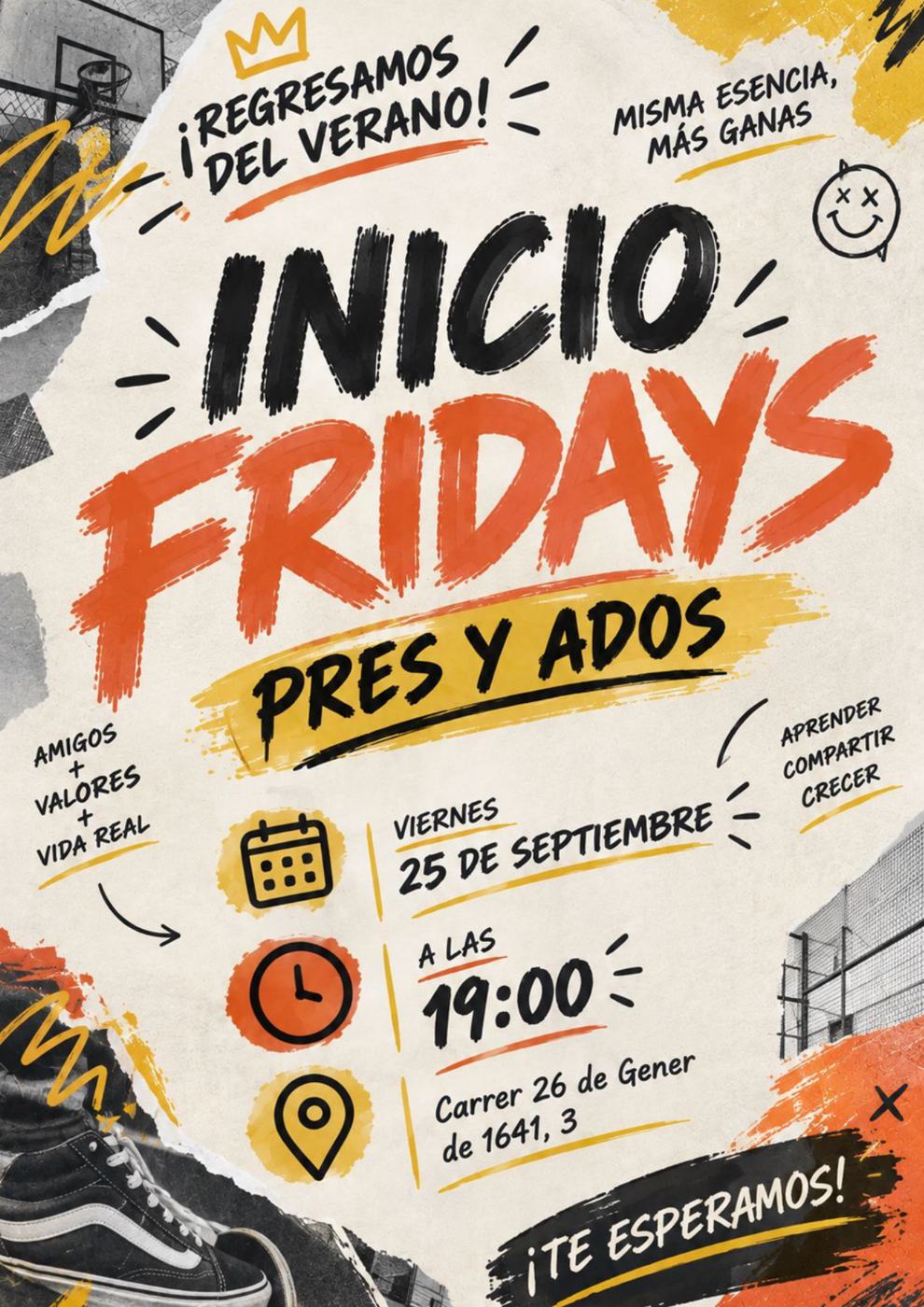 Cartel de inicio de curso, septiembre de 2026