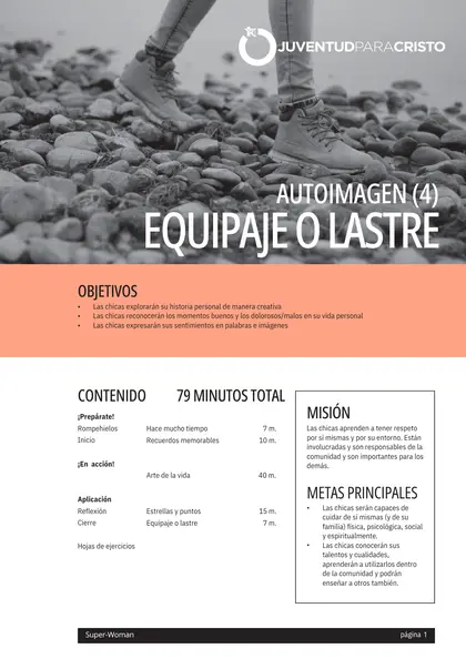 Ficha de la sesión Autoimagen 4, Equipaje o lastre