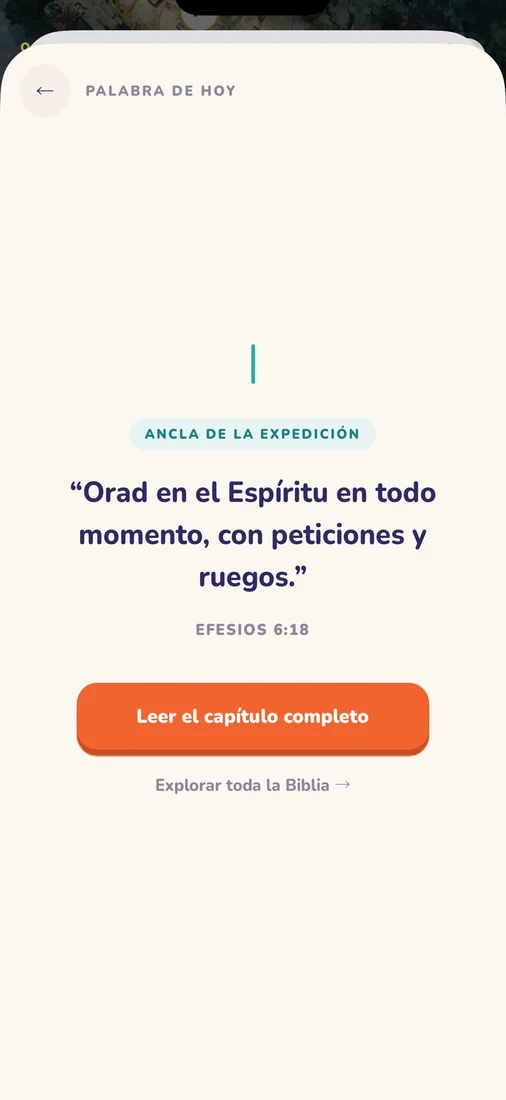 Palabra de hoy: Efesios 6:18