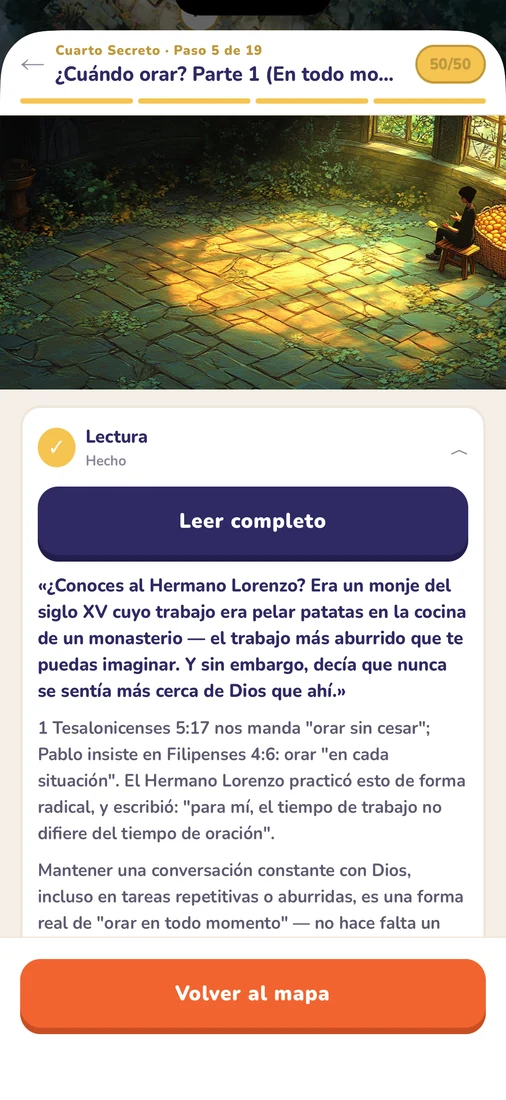 El Paso abierto: Cuarto Secreto, Paso 5